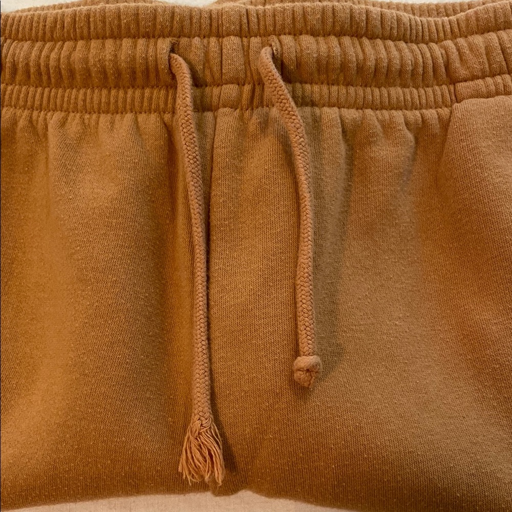 Wild Fable Tan Athletic Shorts Soft Knit Elastic Waist - Picture 5 of 8